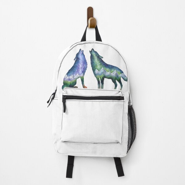 Item preview, Watercolour Galaxy Wolf Couple designed and sold by Roy & Tiffany.