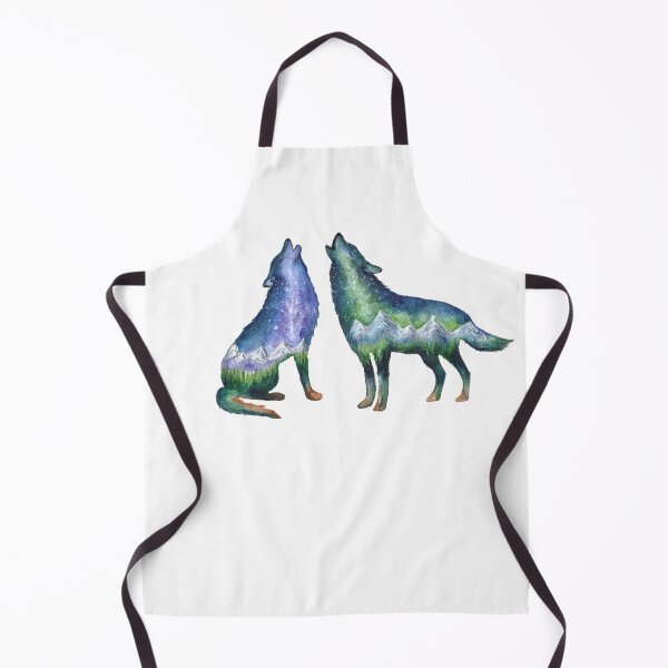 Item preview, Watercolour Galaxy Wolf Couple designed and sold by Tiffany Roy.