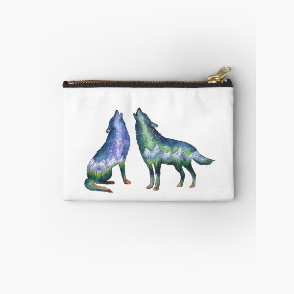 Item preview, Watercolour Galaxy Wolf Couple designed and sold by Roy & Tiffany.