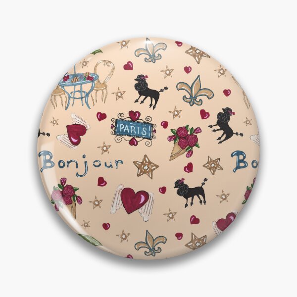 Item preview, Bonjour Paris! on Crème designed and sold by MarcyBrennanArt.