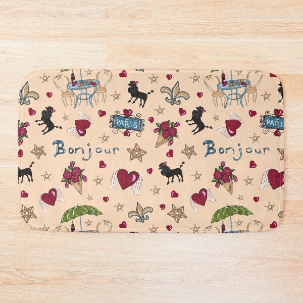 Item preview, Bonjour Paris! on Crème designed and sold by MarcyBrennanArt.