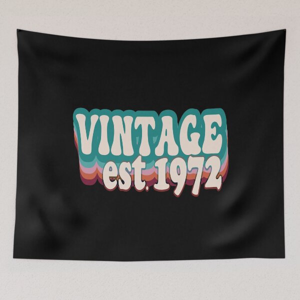 Item preview, Vintage 1972 Established Retro Graphic designed and sold by DPlumDesign.