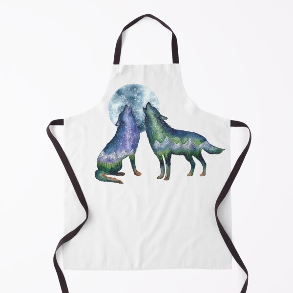 Item preview, Watercolour Galaxy Wolf Couple With Moon designed and sold by Roy & Tiffany.