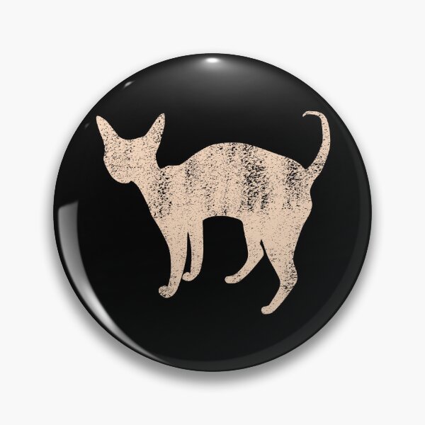 Item preview, Devon Rex Cat  silhouette in Cream designed and sold by Tanya Mihe.