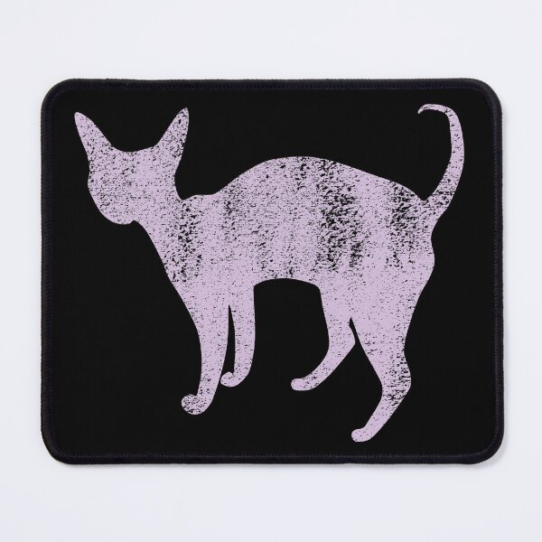 Item preview, Devon Rex Cat silhouette in Lilac designed and sold by Tanya Mihe.