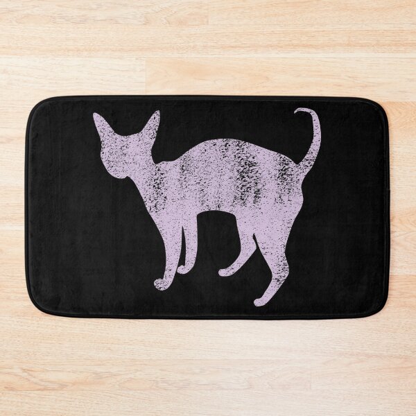 Item preview, Devon Rex Cat silhouette in Lilac designed and sold by Tanya Mihe.