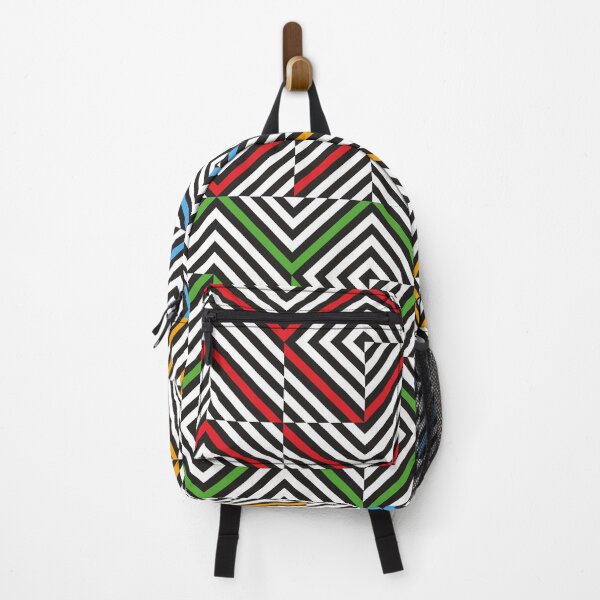 Item preview, Retro Geometric Colorful Square Artwork designed and sold by Branislava Tir .