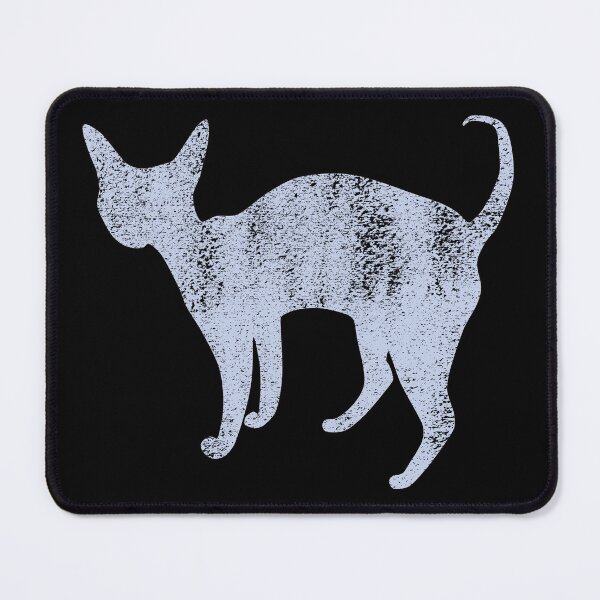 Item preview, Devon Rex Cat silhouette in Blue designed and sold by Tanya Mihe.