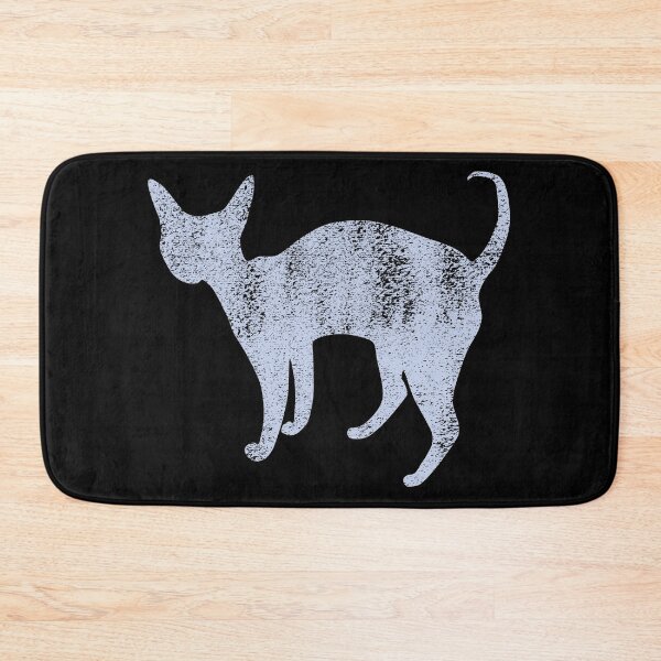 Item preview, Devon Rex Cat  silhouette in Blue designed and sold by Tanya Mihe.