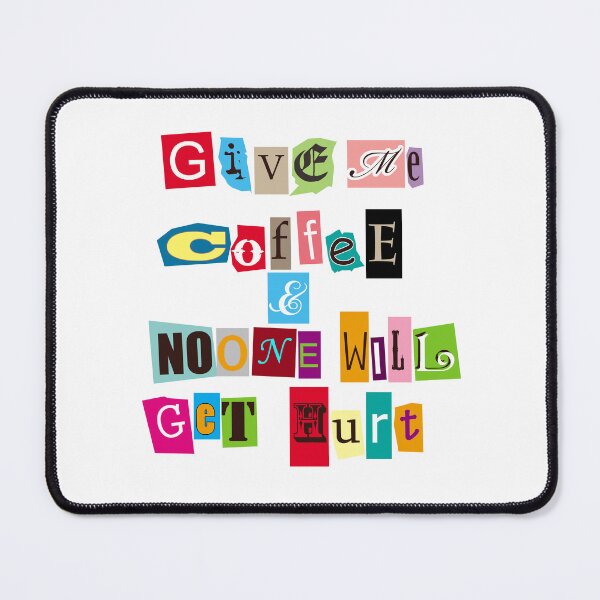 Item preview, Give Me Coffee// Ransom Note designed and sold by Adidit.