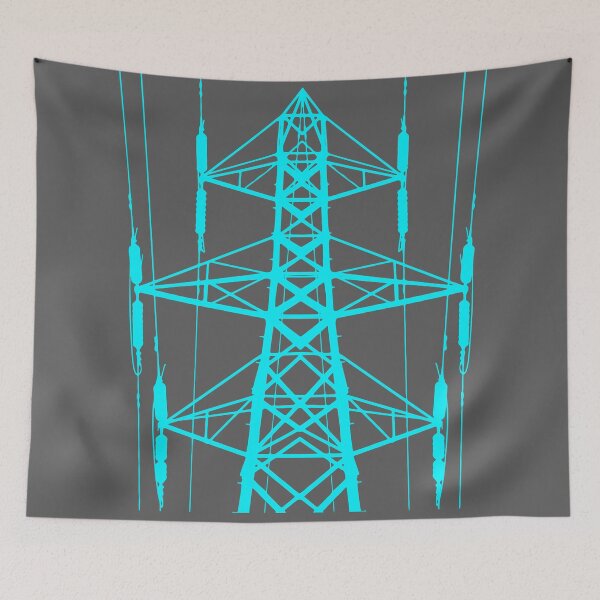 Item preview, PYLON. ELECTRICITY. ENERGY. POWER. BLUE designed and sold by 5hertz.