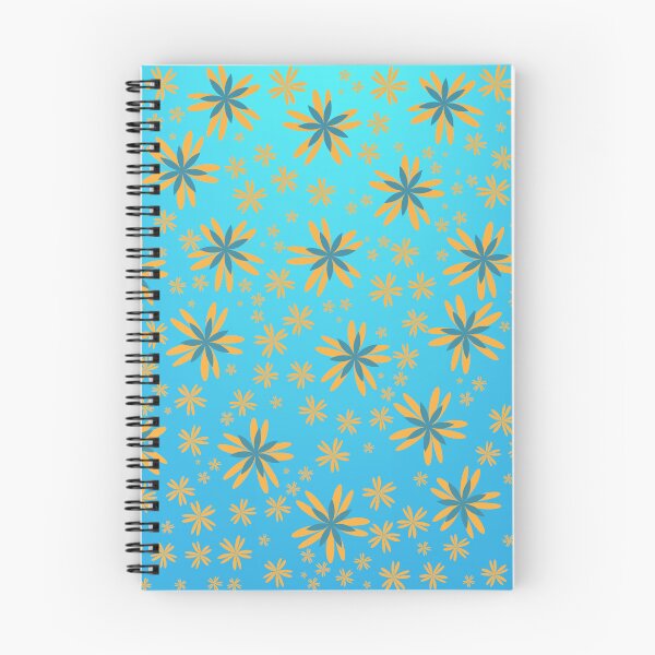 Item preview, Orange Scatter Flower on Blue designed and sold by Project182500.