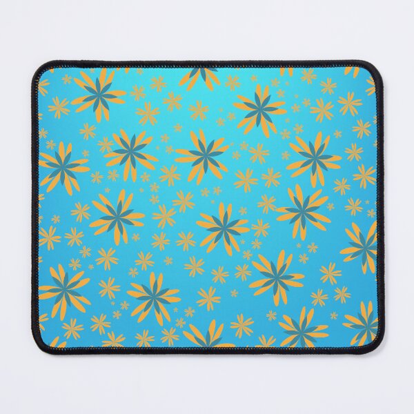 Item preview, Orange Scatter Flower on Blue designed and sold by Project182500.