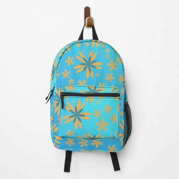 Item preview, Orange Scatter Flower on Blue designed and sold by Project182500.