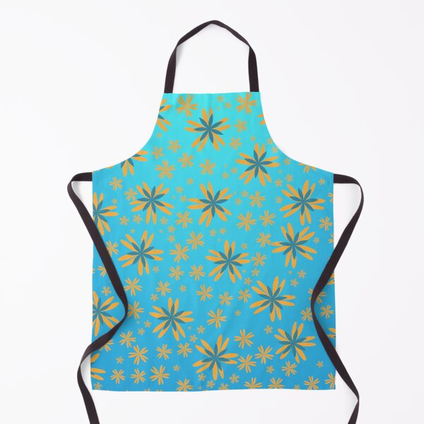 Item preview, Orange Scatter Flower on Blue designed and sold by Project182500.