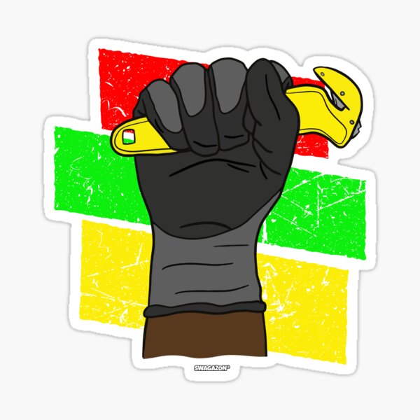 Item preview, Gloved Fist Coworker Swagazon Associate Black History Month designed and sold by Swagazon.