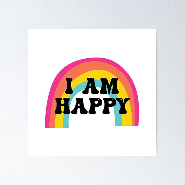 Item preview, I AM HAPPYT POSITIVE AFFIRMATION designed and sold by Dollydollys.