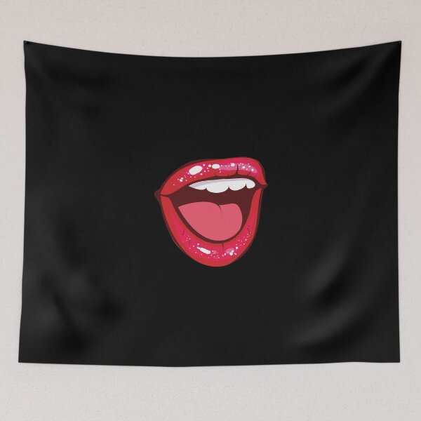 Item preview, amazing red lips smile - lipstick smile  designed and sold by RAKANSHIRTS.