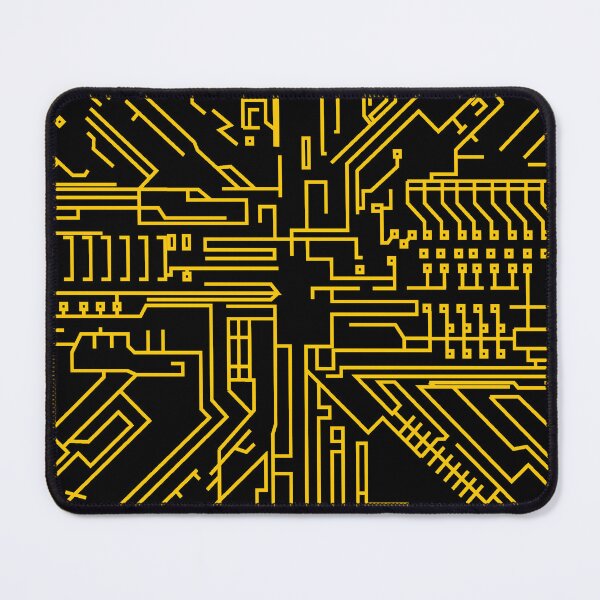 Item preview, Integrated Circuit Design 1 Yellow on Black designed and sold by PK-inK.
