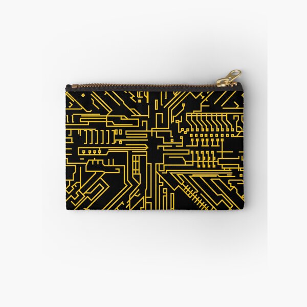 Item preview, Integrated Circuit Design 1 Yellow on Black designed and sold by PK-inK.