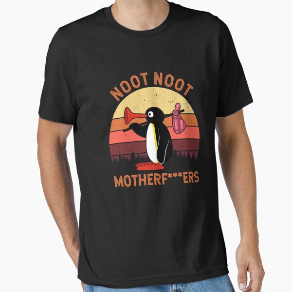 Vista previa del artículo con la obra «Noot Noot Pingu, hijo de puta», diseñado y vendido por seanassw.