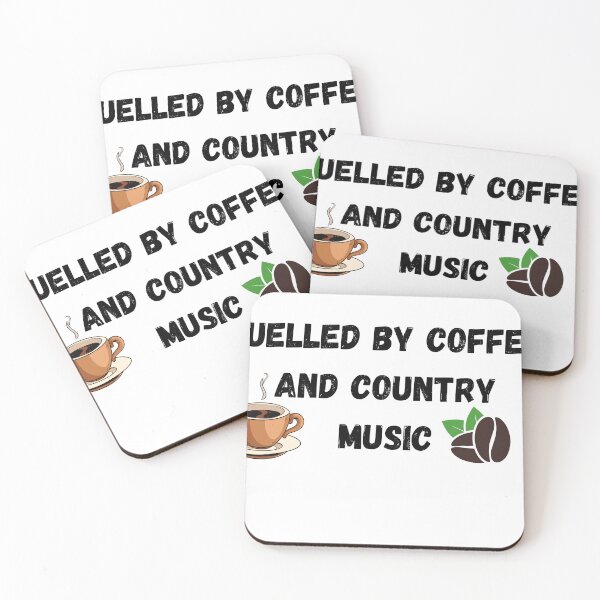 Item preview, fuelled by coffee and country music, Cool Coffee and Music vintage design, coffee lovers gift Classic T-Shirt designed and sold by Dragsma ⭐⭐⭐⭐⭐.