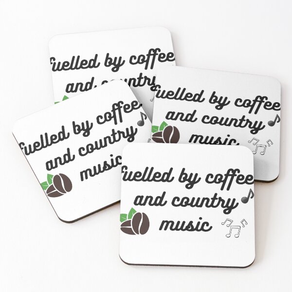 Item preview, fuelled by coffee and country music, Cool Coffee and Music vintage design, coffee lovers gift Classic T-Shirt designed and sold by Dragsma ⭐⭐⭐⭐⭐.