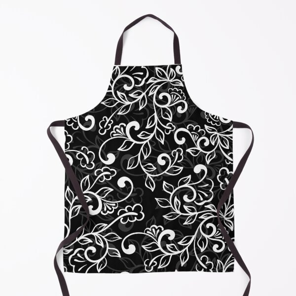 Item preview, Black and white Swirly Floral Pattern - Ornament designed and sold by NawalMagdy.