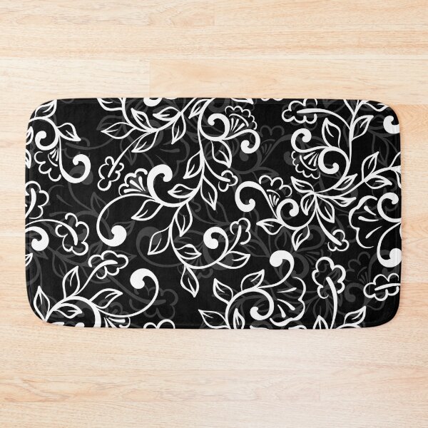 Item preview, Black and white Swirly Floral Pattern - Ornament  designed and sold by NawalMagdy.