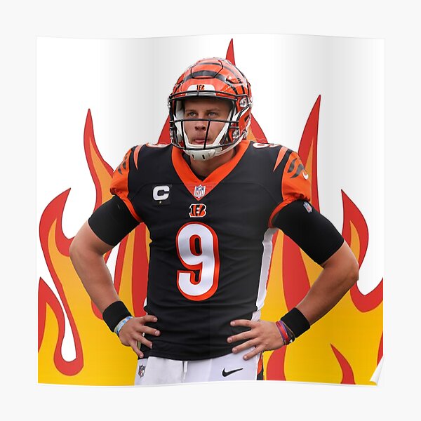 Joe Burrow Bengals White Poster for Sale by ryanclark12