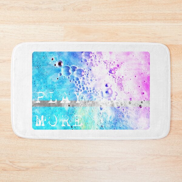 Item preview, PLAY MORE - relax, let go, slow down - GO PLAY - Be spontaneous, be curious HAVE FUN beach bubbles designed and sold by originalsusie.