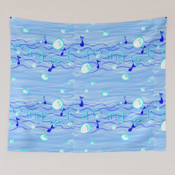 Item preview, Dancingcreek logo #2 blue on blue designed and sold by DancingCreek.