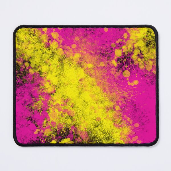 Item preview, Yellow Pink Splatter Spray Paint on Black designed and sold by that5280lady.
