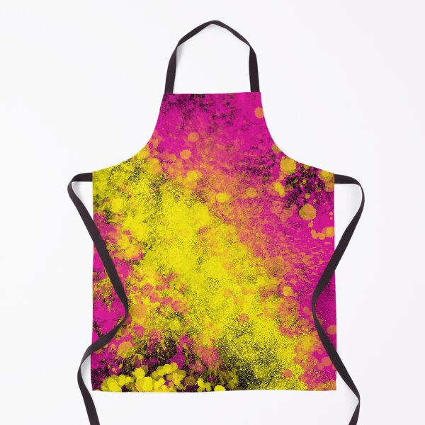 Item preview, Yellow Pink Splatter Spray Paint on Black designed and sold by that5280lady.