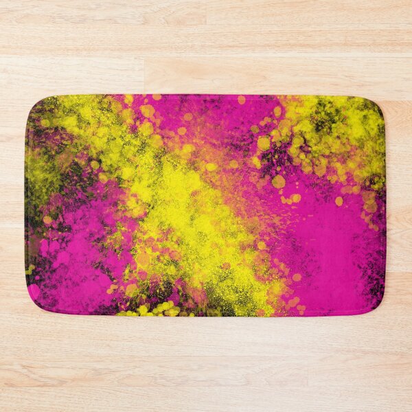 Item preview, Yellow Pink Splatter Spray Paint on Black designed and sold by that5280lady.