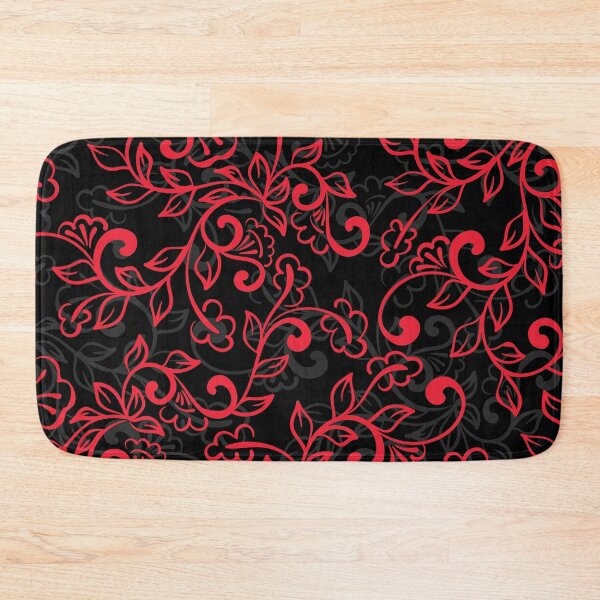 Item preview, Black and Red Swirly Floral Pattern - Ornament  designed and sold by NawalMagdy.