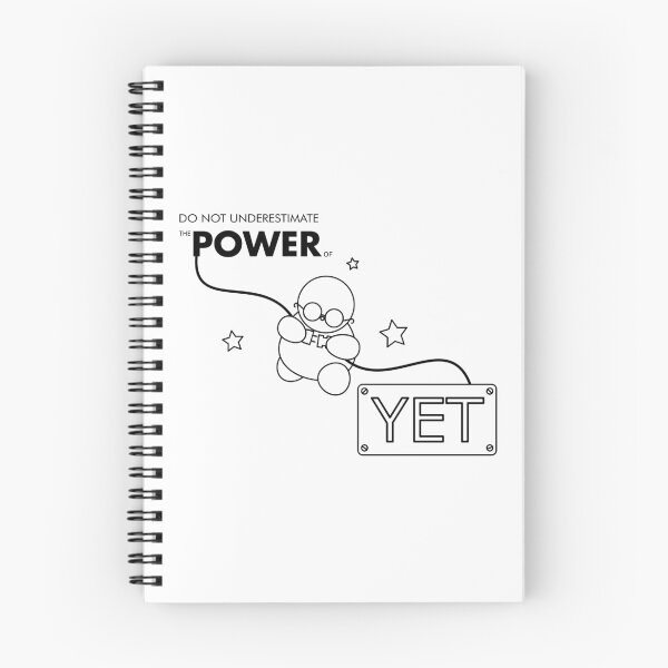 Item preview, The Power Of Yet | Motivational & Growth Mindset Quote designed and sold by RAAdventure.