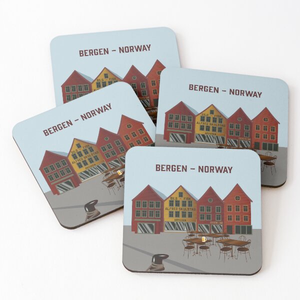 Item preview, Bryggen in Bergen Norway designed and sold by leewarddesign.
