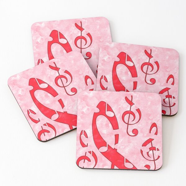 Item preview, Red musical notes graphic designed and sold by BJG1966.