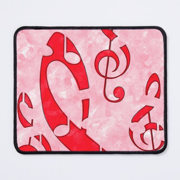 Item preview, Red musical notes graphic designed and sold by BJG1966.