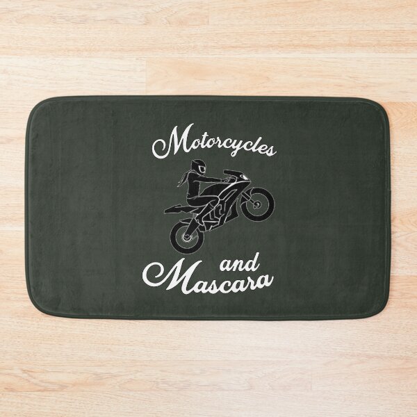 Item preview, gift bikergirl Motorcycles And Mascara Biking gift for riders Moto Cross Motorcross Motorcycles Funny sarcastic Rude Offensive saying, boyfriend girlfriend  designed and sold by joygift369.