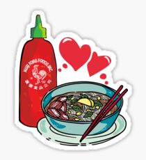 Pho & Sriracha Love Sticker
