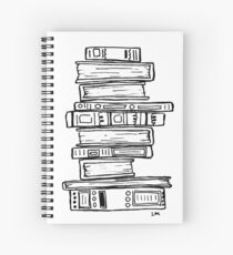 Stack of Books Spiral Notebook