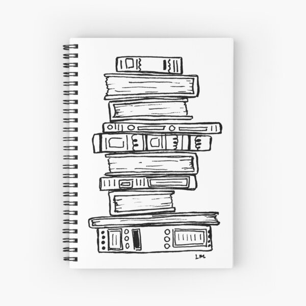 Stack of Books Spiral Notebook