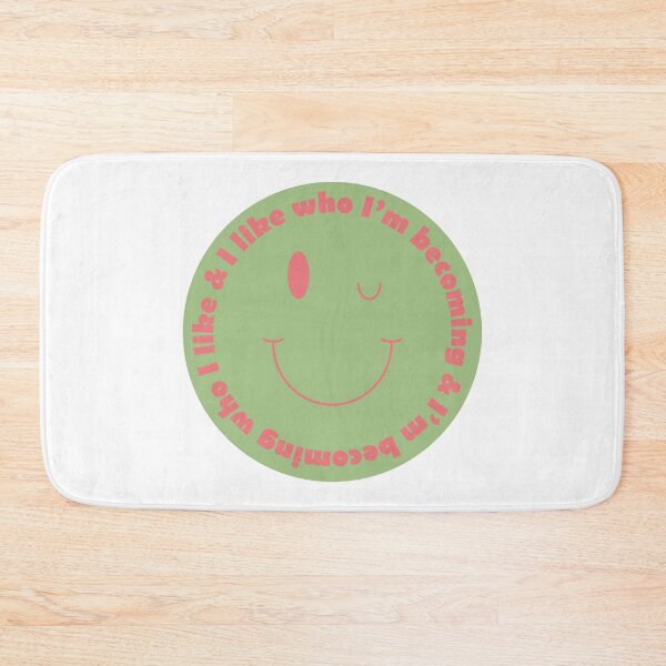 Item preview, "I like who I'm becoming and I'm becoming who I like" green wink designed and sold by triplewatersign.