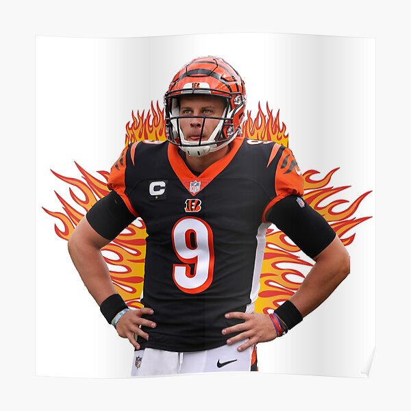 Joe Burrow Bengals White Poster for Sale by ryanclark12