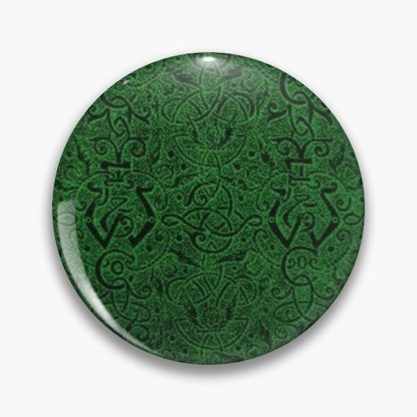 Item preview, Vintage Triskle Celtic Trinity Knot Green designed and sold by SaraValor.