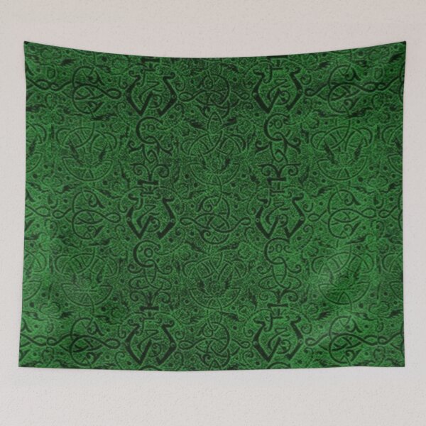 Item preview, Vintage Triskle Celtic Trinity Knot Green designed and sold by SaraValor.