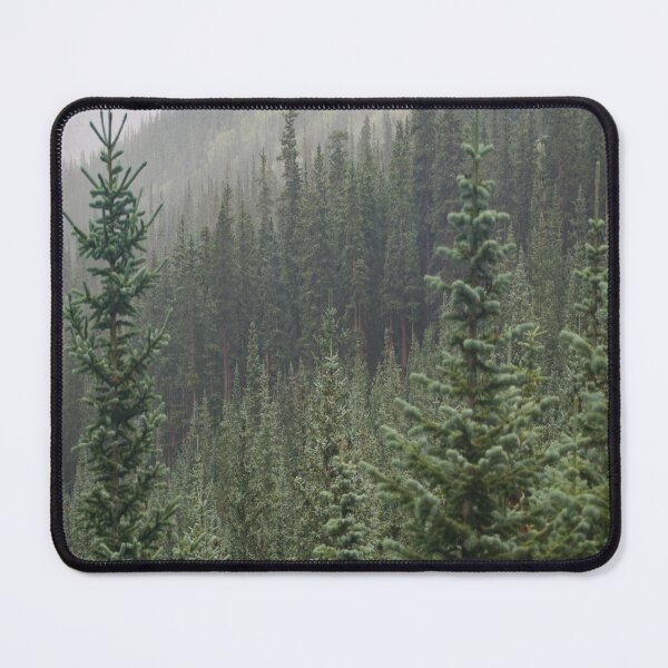 Item preview, Tall coniferous trees in a forest designed and sold by NewPrint.