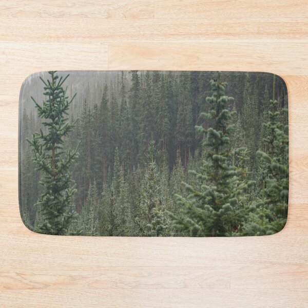 Item preview, Tall coniferous trees in a forest designed and sold by NewPrint.